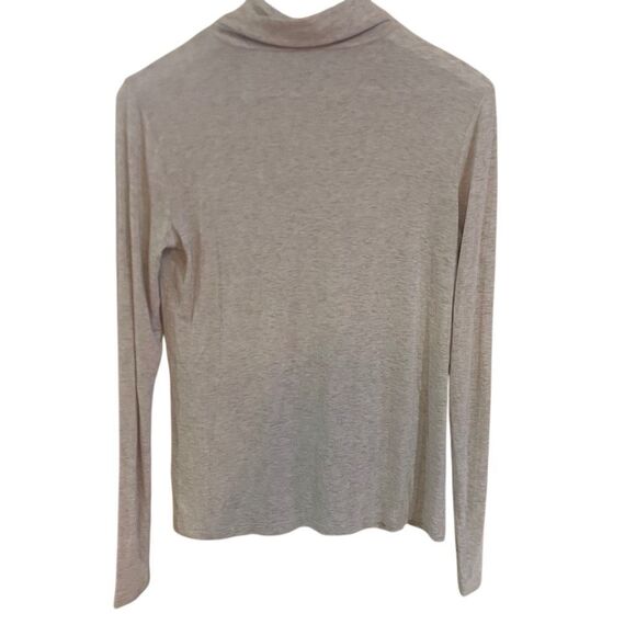 CAbi #3226 Sawyer Oatmeal Cream Asymmetrical Cowl Neck Long Sleeved Top XS - Picture 3 of 4